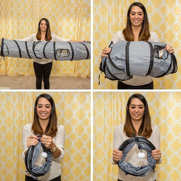 PetLike S Way Cat Tunnel Collapsible Pop-up Pet Tube - Picture 5 of 7